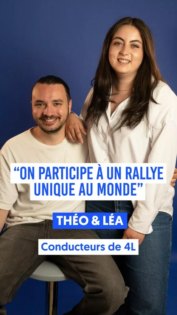 𝗢𝗻 𝗱𝗼𝗻𝗻𝗲 𝗹𝗮 𝗽𝗮𝗿𝗼𝗹𝗲 𝗮̀ 𝗧𝗵𝗲́𝗼 & 𝗟𝗲́𝗮 Ce jeune couple d’aixois vont participer à un rallye solidaire… 