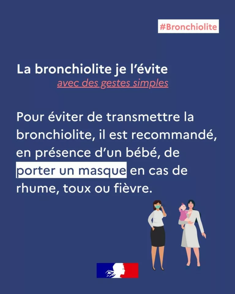 #Bronchiolite | Quelques gestes simples peuvent prévenir la bronchiolite ✅  😷 Il est recommandé aux adultes de porter u… 