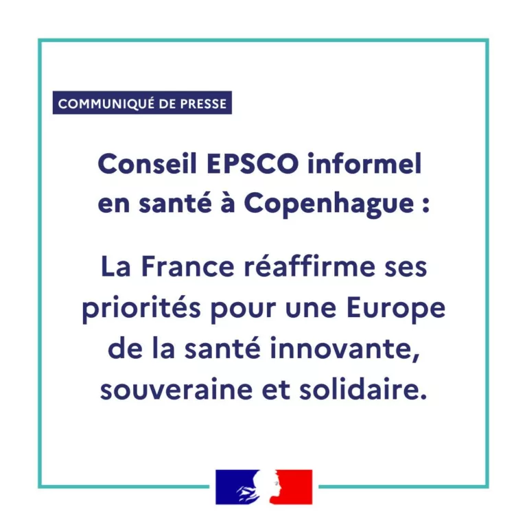 #Communiqué 🗞 | Santé européenne : Le 15 septembre, la France a participé au Conseil EPSCO Santé pour défendre une Euro… 