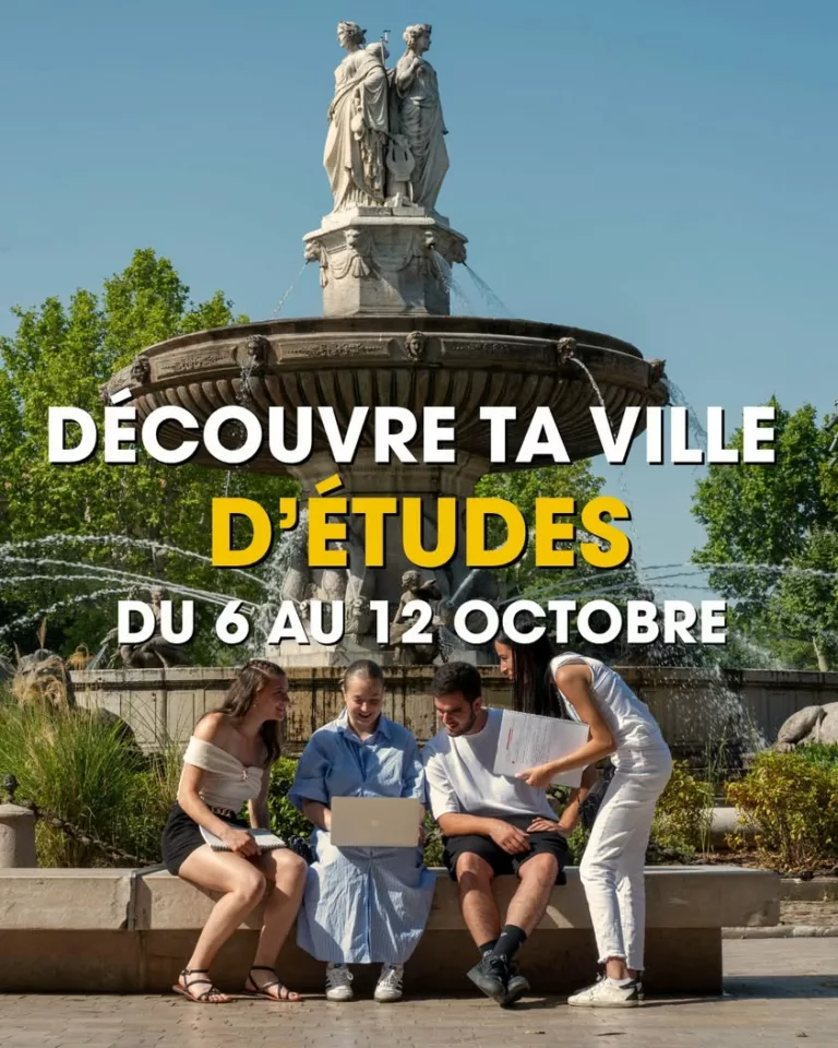 𝗗𝗲́𝗰𝗼𝘂𝘃𝗿𝗲 𝘁𝗮 𝘃𝗶𝗹𝗹𝗲 𝗱’𝗲́𝘁𝘂𝗱𝗲𝘀 !  Du 6 au 12 octobre, vivez une semaine d’animations, de visites et… 