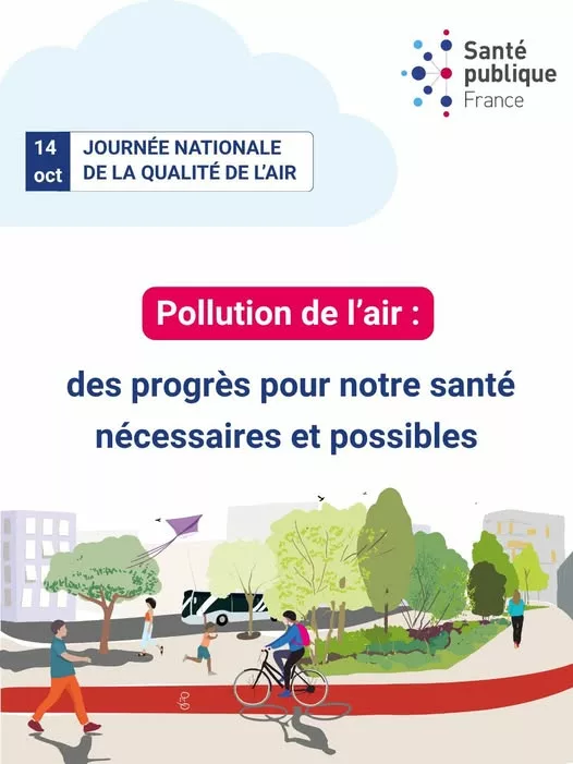 🌬️ C’est la Journée nationale de la #qualitédelair 🍃 A cette occasion, Santé publique France rappelle via une infogra… 