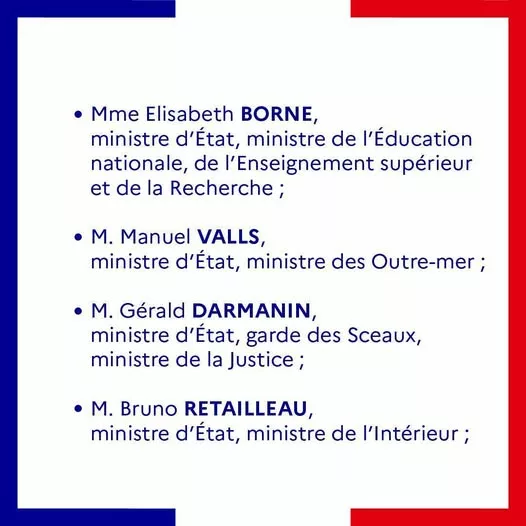 Découvrez la composition du Gouvernement du Premier ministre Sébastien Lecornu. 