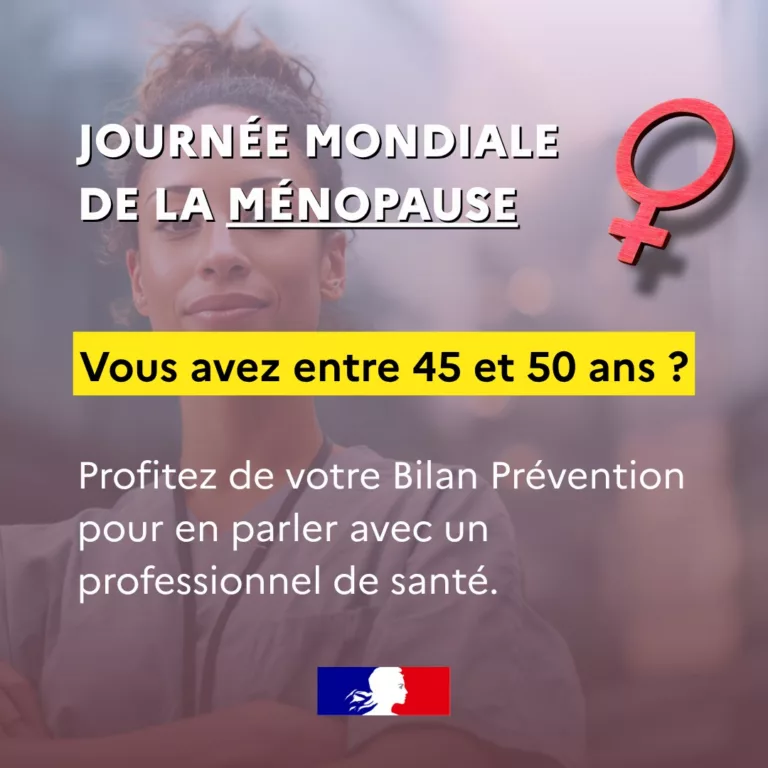 #SantéDesFemmes ♀ | 📅 C’est la journée mondiale de la #ménopause  Mon Bilan Prévention pour les femmes de 45 à 50 ans c… 