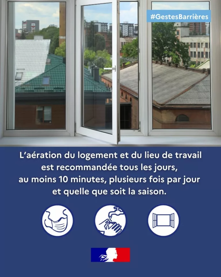#VirusDeLHiver | Pour se protéger contre les virus de l’hiver, l’aération de son logement est recommandée ⤵ + d’infos su… 