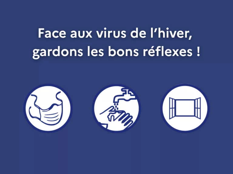 Les gestes barrières, pour lutter contre la transmission des virus respiratoires 