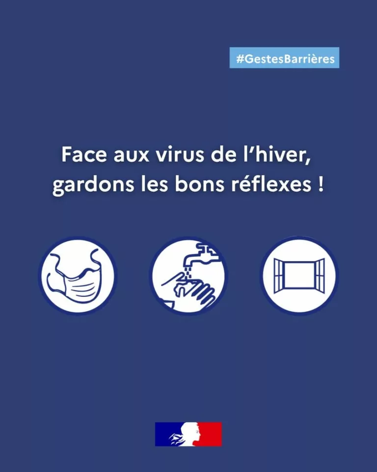 #VirusDeLHiver | Afin de se protéger contre les virus de l’hiver, il est recommandé de : 👉 Porter le masque 👉 Se laver… 
