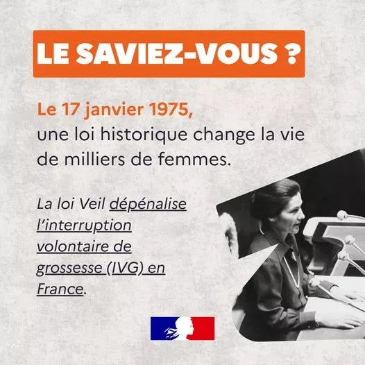 #IVG | 51 ans de la loi IVG : un droit fondamental pour la santé et la liberté des femmes Le 17 janvier 1975, la loi dép… 