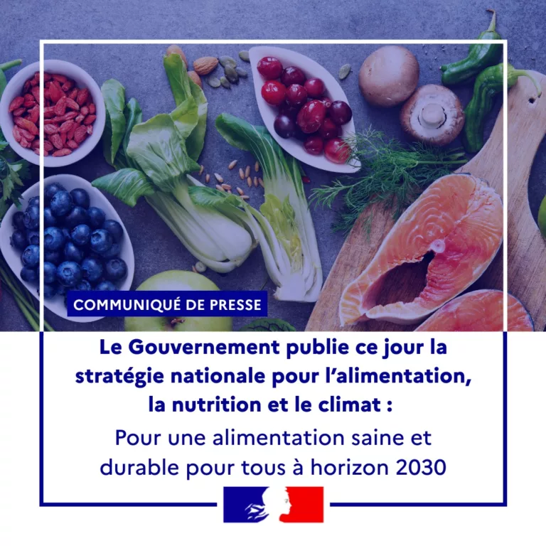 #Communiqué  🗞 | Le Gouvernement publie ce jour la stratégie nationale pour l’alimentation, la nutrition et le climat :… 