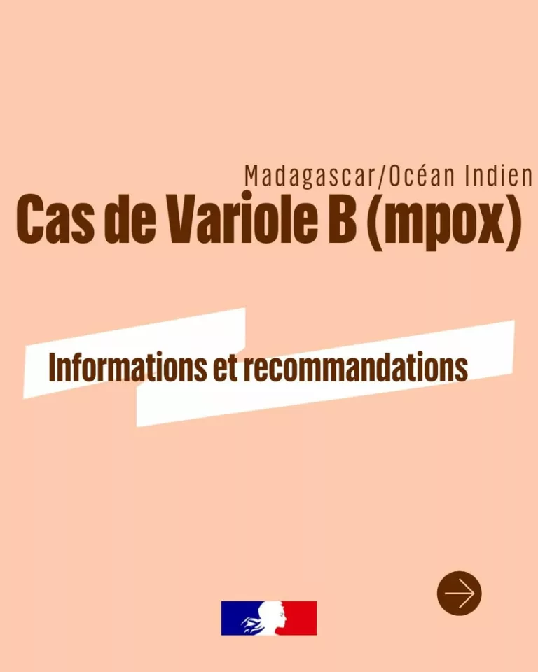 #VarioleB(mpox) | ℹ Des cas de variole B (mpox) ont été observés à Madagascar et dans la zone Océan Indien. ⏩ En #préven… 