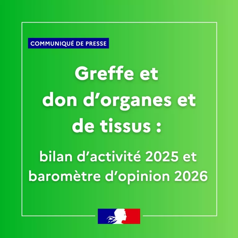 #Communiqué 🗞| Greffe et don d’organes et de tissus : bilan d’activité 2025 et baromètre d’opinion 2026. Lire le CP 🔎… 