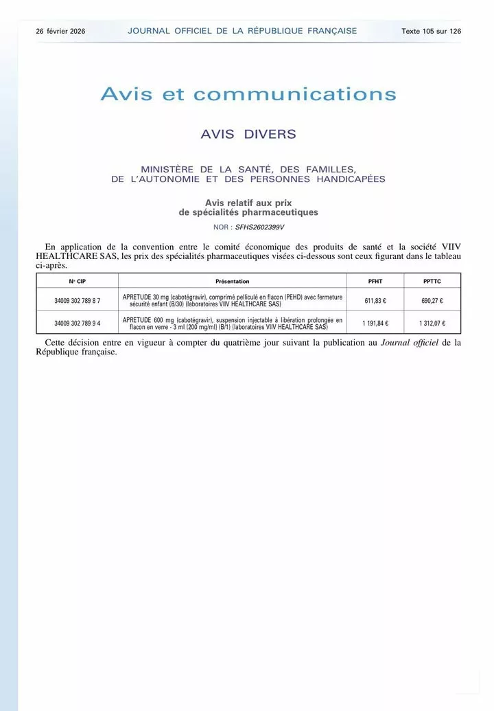 Nous franchissons une nouvelle étape dans la lutte contre le VIH ! Un arrêté publié au Journal officiel permet d’encadre… 