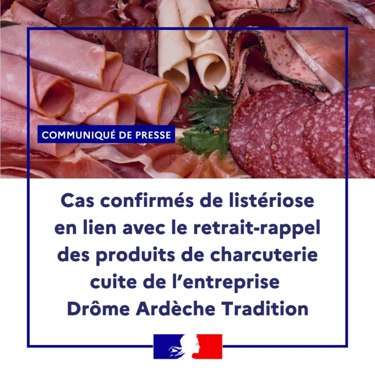 #Communiqué 🗞️ | Cas confirmés de listériose en lien avec le retrait-rappel des produits de charcuterie cuite de l’entr… 