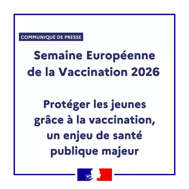 #Communiqué | Semaine Européenne de la Vaccination 2026 : Protéger les jeunes grâce à la vaccination, un enjeu de santé… 