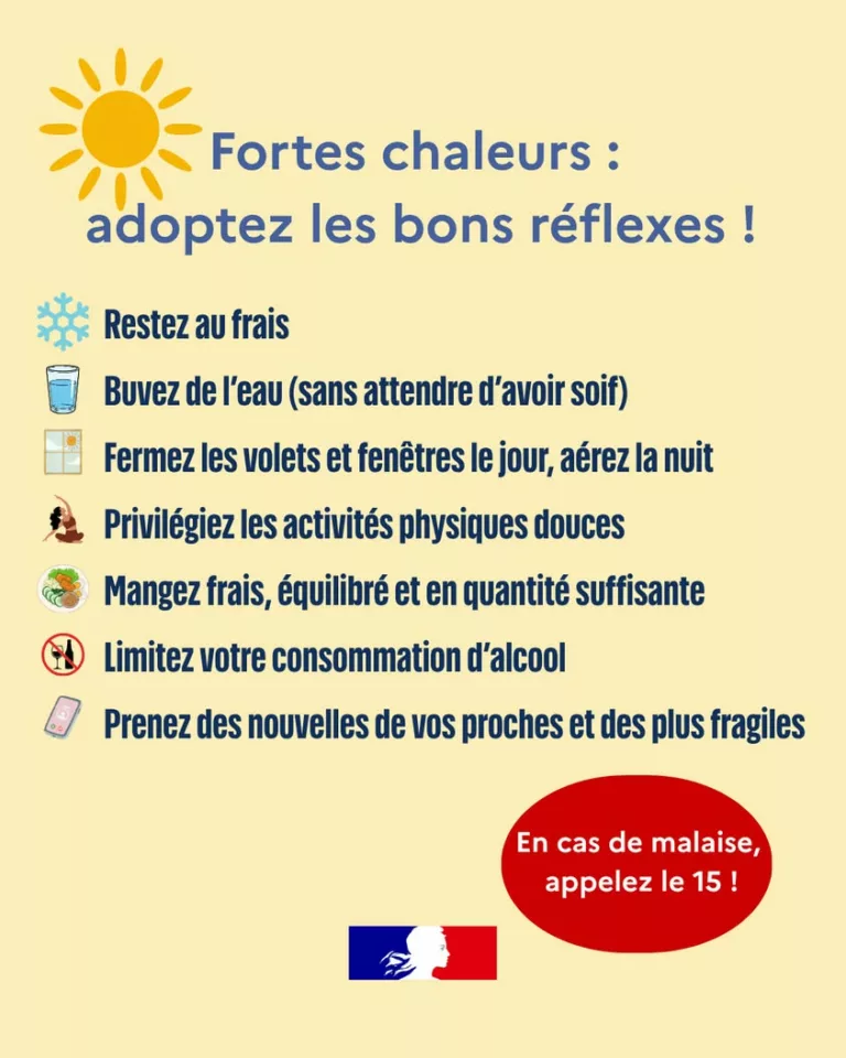 🌤 Les impacts de la #chaleur sur la santé ne se limitent pas aux personnes vulnérables. Pendant les fortes chaleurs, no… 