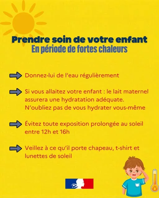 Les enfants sont particulièrement vulnérables aux fortes chaleurs ! Comment les protéger ? 📲 En savoir plus : https://s… 