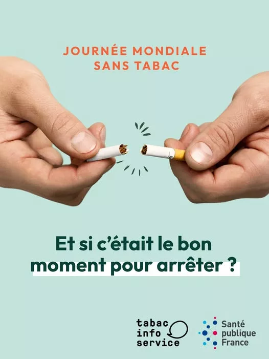 📢C’est la #JournéeMondialeSansTabac ! 55% des fumeurs quotidiens déclarent vouloir arrêter, d’après les résultats 2024… 