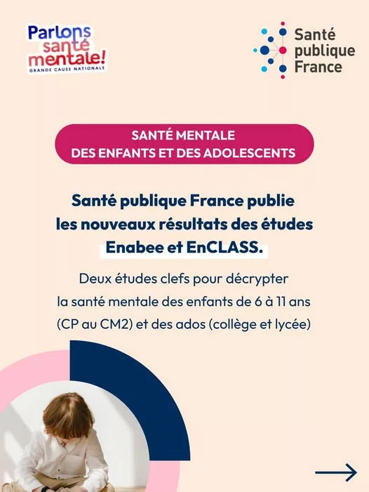 #santémentale des enfants et des adolescents 🔎Santé publique France publie aujourd’hui de nouveaux résultats d’Enabee e… 