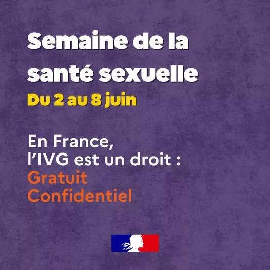 📆 Semaine de la #SantéSexuelle | En France, l&rsquo;#IVG est un droit. Gratuit. Confidentiel.  Vous avez des questions sur l&rsquo;… 