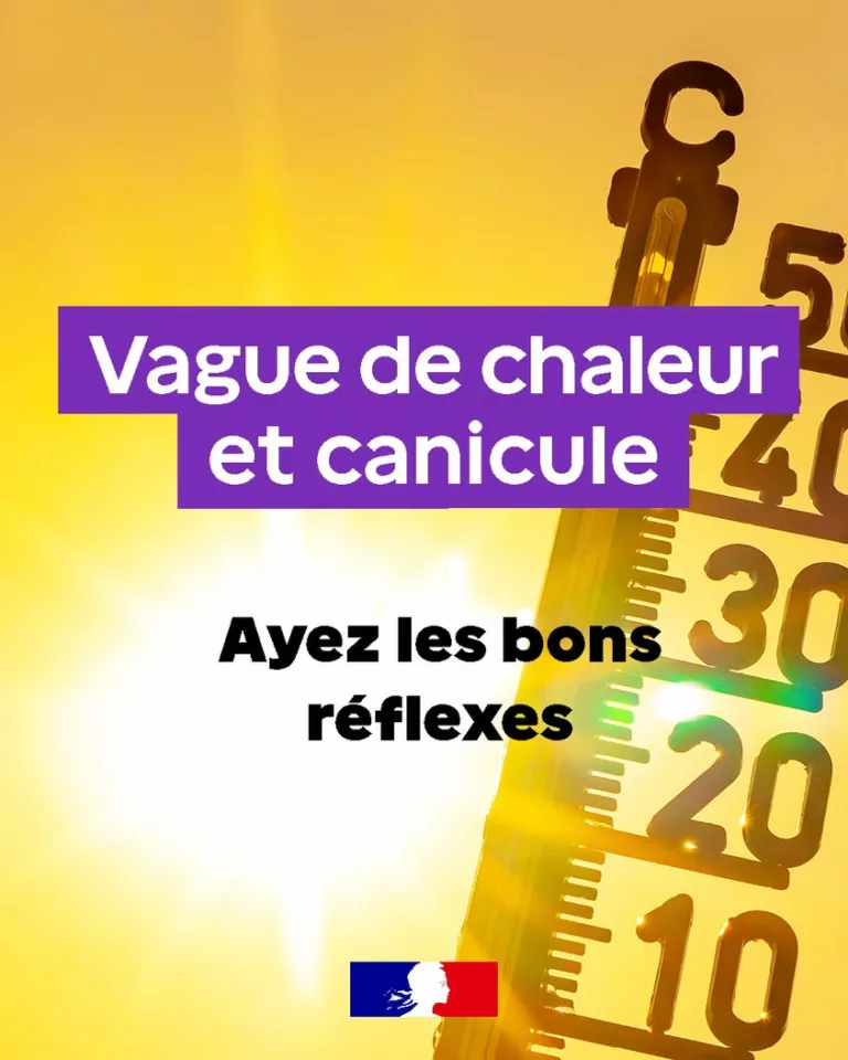 Restez en sécurité pendant la canicule 🥵 Alors que la canicule s’installe et est partie pour durer encore quelques jour… 