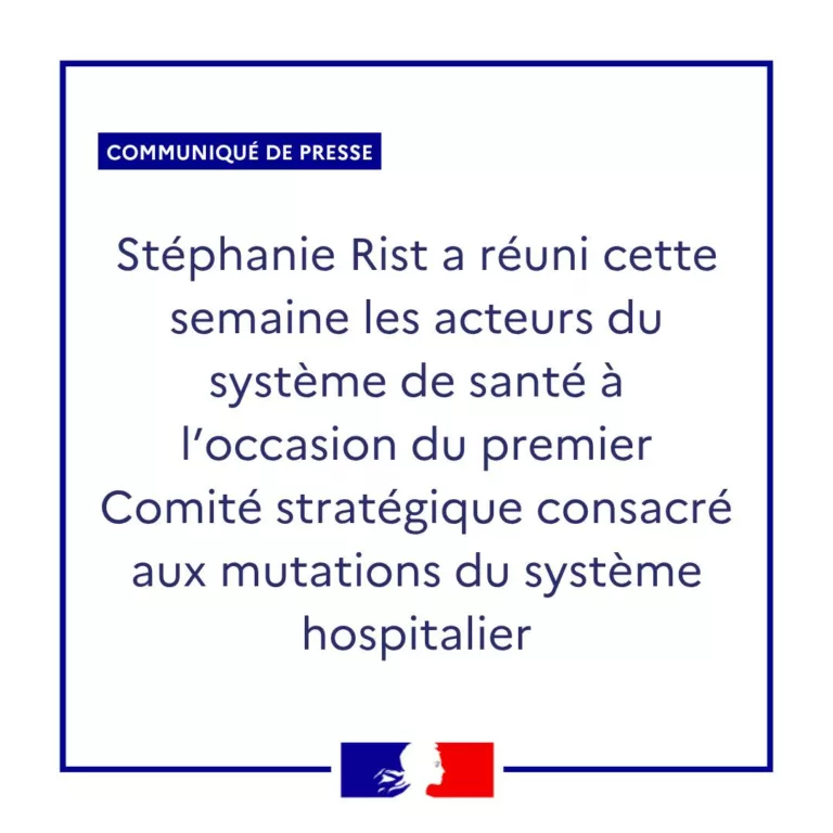 #Communiqué | Stéphanie RIST, ministre de la Santé, des Familles, de l’Autonomie et des Personnes handicapées, a réuni c… 