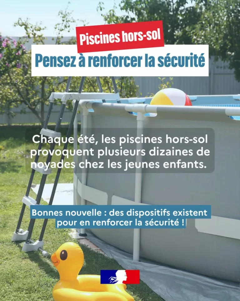 #PréventionNoyade ☀ | Chaque été, les piscines hors-sol provoquent plusieurs dizaines de noyades chez les jeunes enfants… 