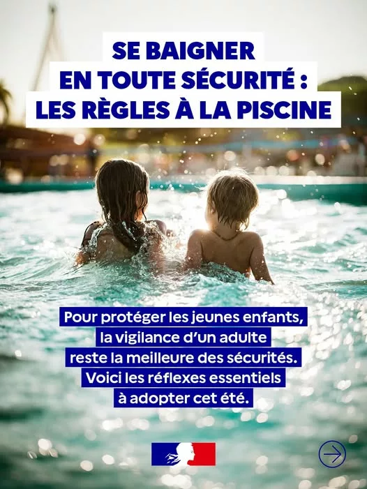 🏊‍♂️ Piscines privées : la vigilance est votre meilleure protection ! Pour que la baignade reste un plaisir, la sécurit… 