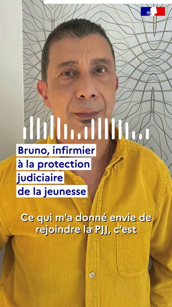 🎙 « Exercer à la PJJ, c’est exercer un métier un peu à part, car mon rôle ne se limite pas à soigner. »  Bruno est infi… 