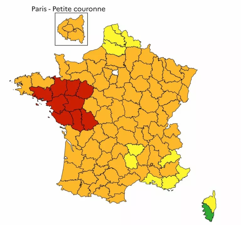 ⚠️ À partir de demain à 12h, 9 départements de l’Ouest seront placés en #VigilanceRouge pour #canicule.🔴 ℹ️ La quasi to… 