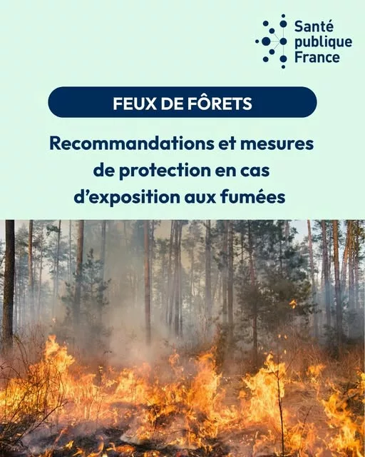 🔥#Incendie #Feudeforet #Prevention Face aux incendies qui dévastent une partie de la France, Santé publique France expr… 