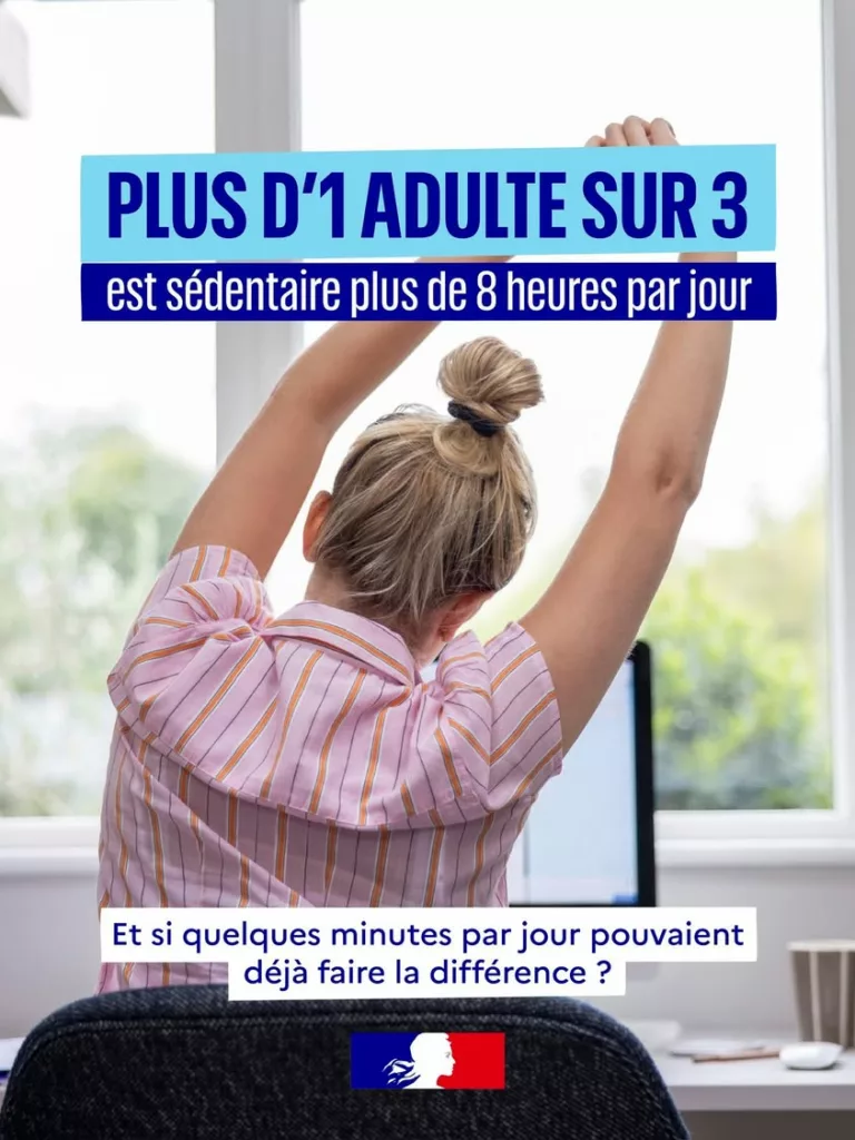 Et si on bougeait un peu plus, chaque jour ? 🚶 La sédentarité concerne aujourd’hui plus d’un adulte sur trois. Pourtant… 