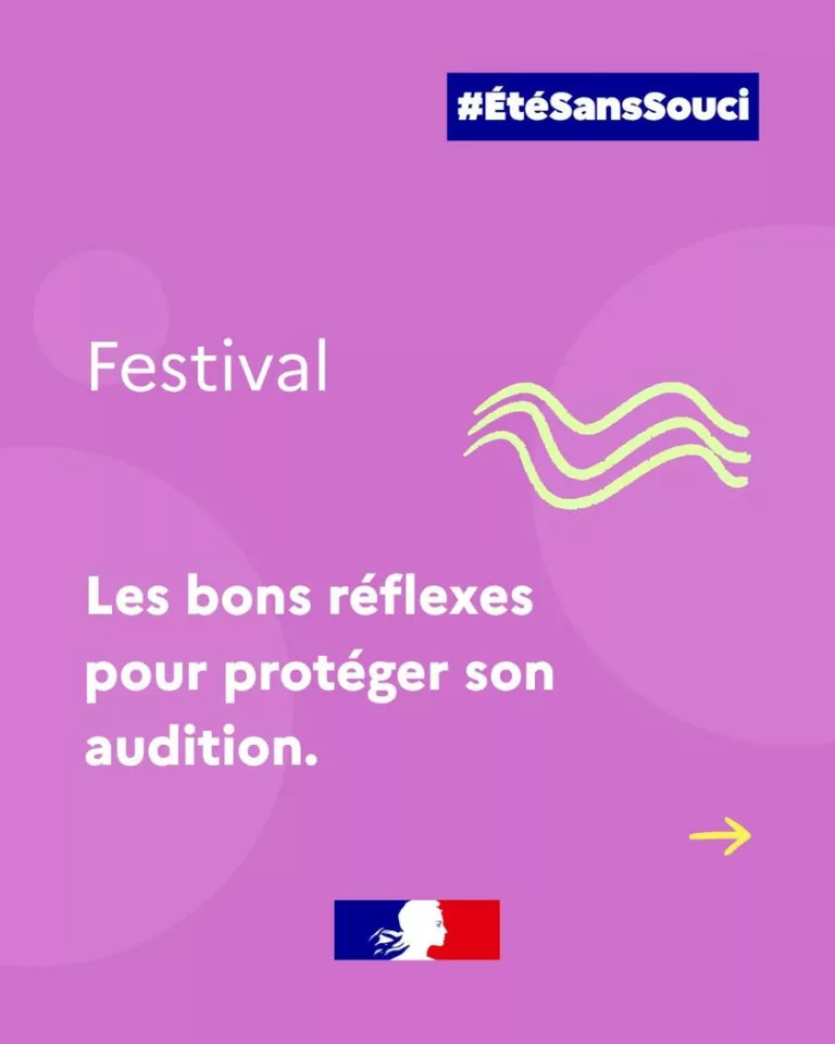 #ÉtéSansSouci ☀ | Festival : les bons réflexes pour protéger son audition. Lors d’un festival, l’exposition à des niveau… 