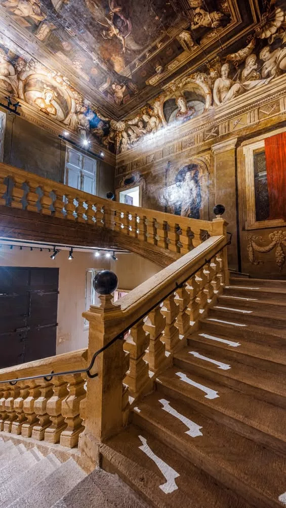 👑 𝗟’𝗲𝘀𝗰𝗮𝗹𝗶𝗲𝗿 𝗾𝘂𝗶 𝗮 𝗲́𝗺𝗲𝗿𝘃𝗲𝗶𝗹𝗹𝗲́ 𝗟𝗼𝘂𝗶𝘀 𝗫𝗜𝗩 Lors de son passage à Aix-en-Provence en 1660,… 