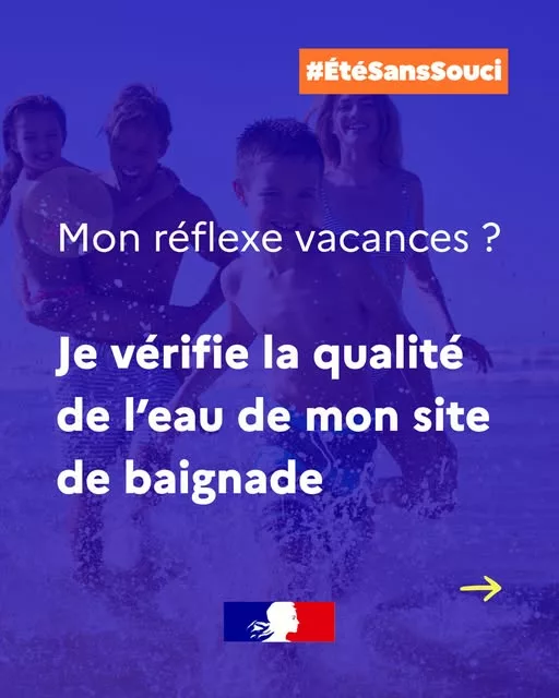 #ÉtéSansSouci ☀ | Cet été, privilégiez des sites de baignade contrôlés ! Chaque saison balnéaire, plus de 34 000 échanti… 
