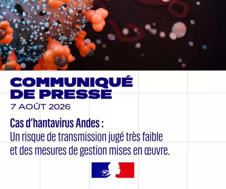 #Communiqué | Cas d’hantavirus Andes : un risque de transmission jugé très faible et des mesures de gestion mises en œuv… 