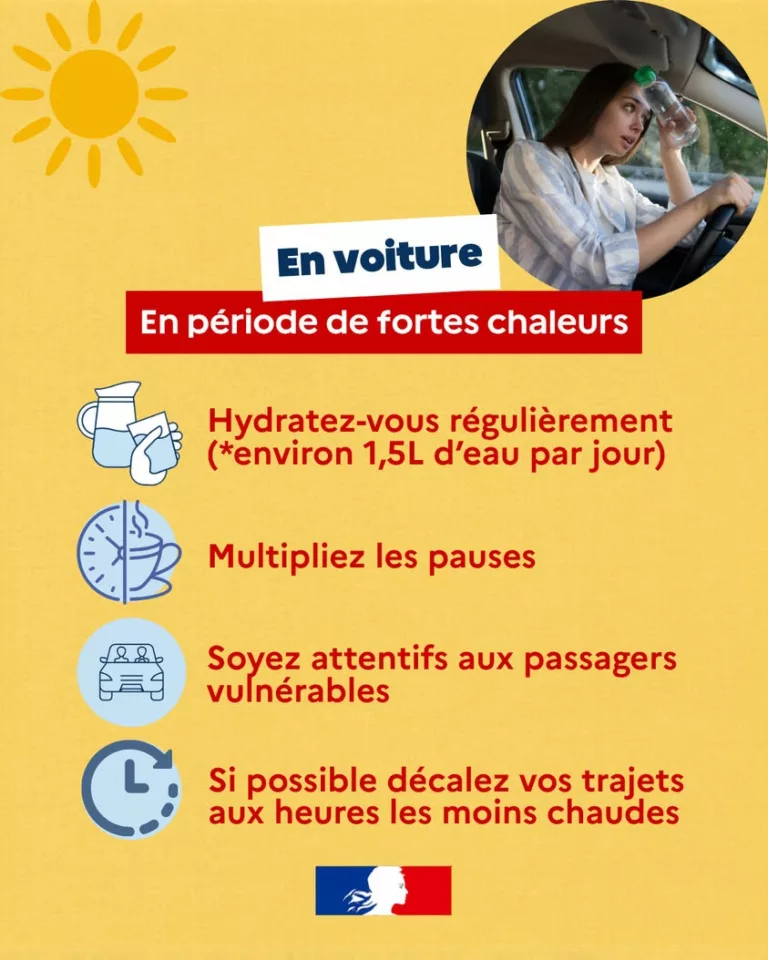 #Canicule | 🚘️Vous avez prévu de prendre la route ?  ➡ Consultez nos conseils pour rouler en toute sécurité malgré la #… 